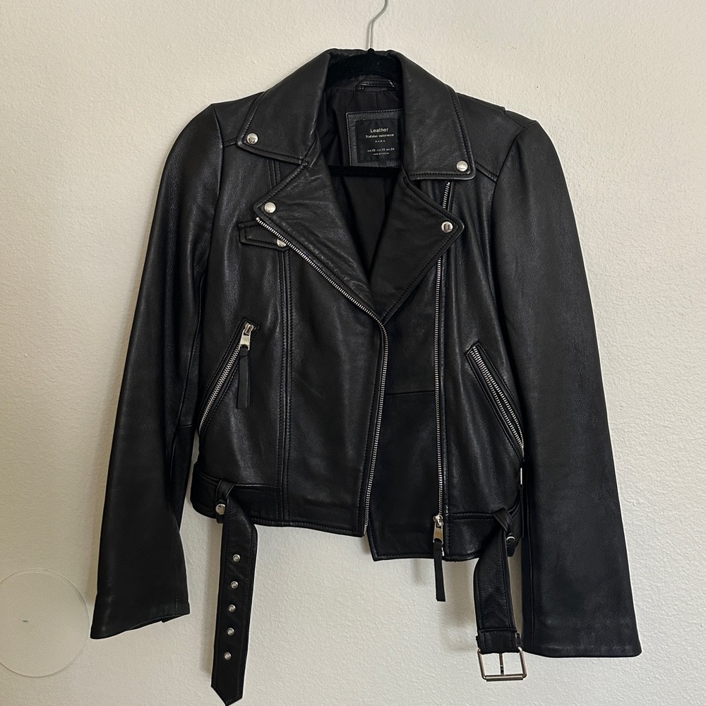 ZARA Leather moto Jacket